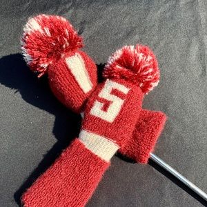 Vintage golf head covers ⛳️ (burgundy)